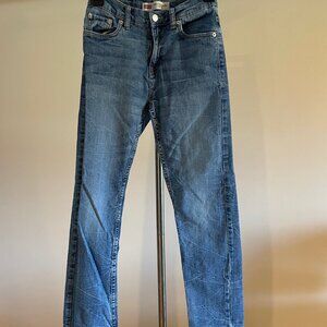 Boy's Levi's 502 Regular Taper Jeans Pants Size 14 Regular 27" x 27" Pre-owned